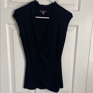 Black Draped Women's Top